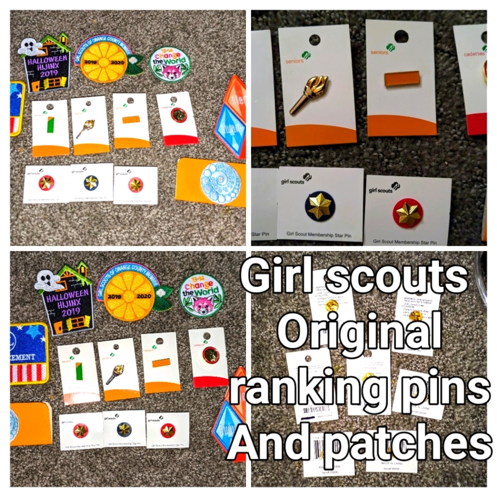Girls court original pin and patches